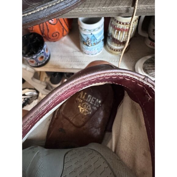 VTG Alden 405 Indy Boots Brown Leather Men's 11.5 AA/B Canvas Lined Made in USA - Picture 10 of 11